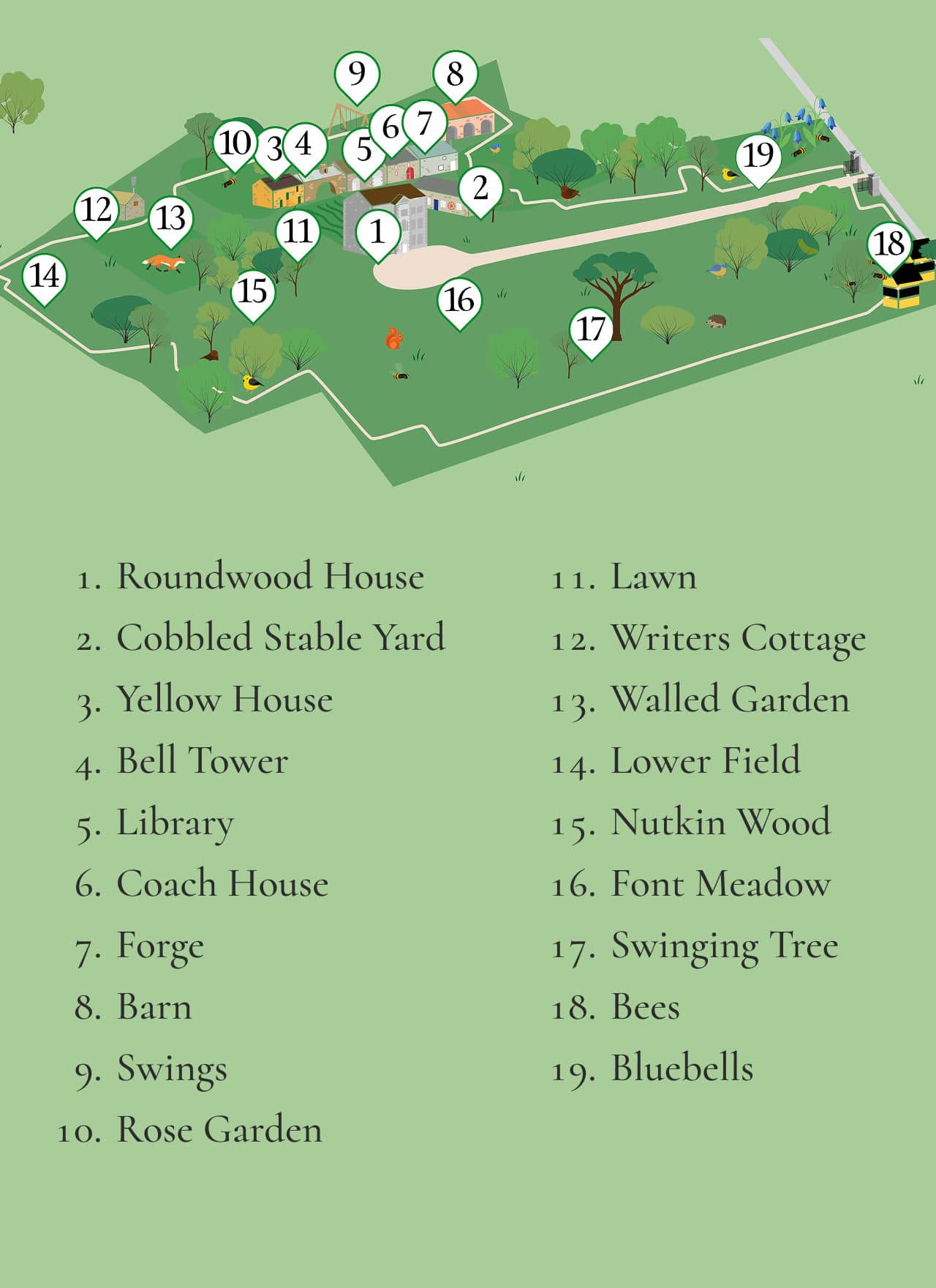 Roundwood map mobile Roundwood House Country House Accommodation Cottage Rental Bed and Breakfast
